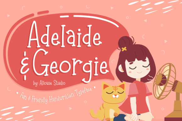 Adelaide Georgie: A Cute Display Font for Playful Branding Projects