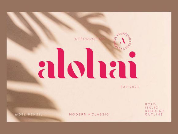 Alohai: A Modern Display Font That Elevates Web Design
