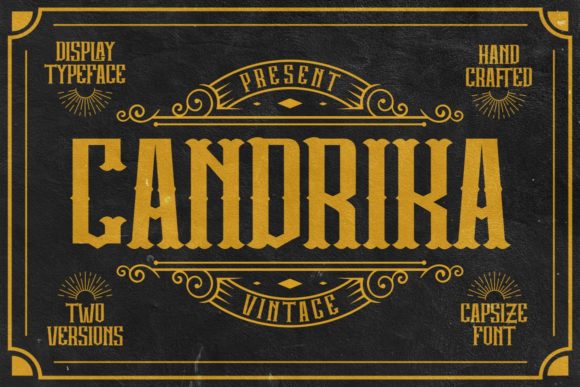 Candrika: A Bold Display Font for Impactful Marketing Designs