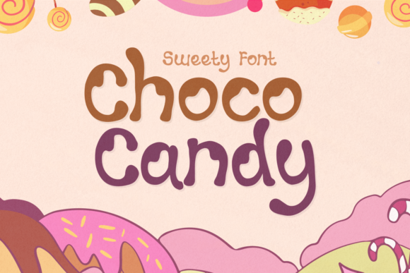 Choco Candy: A Playful Display Font for Digital Branding and Web Design