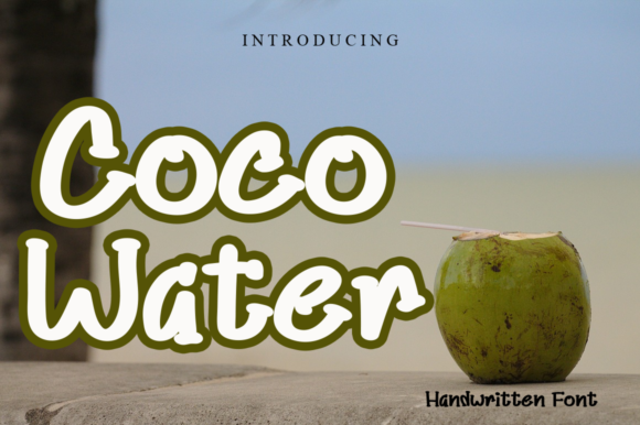 Coco Water: A Sweet & Quirky Display Font for Makers and Sellers