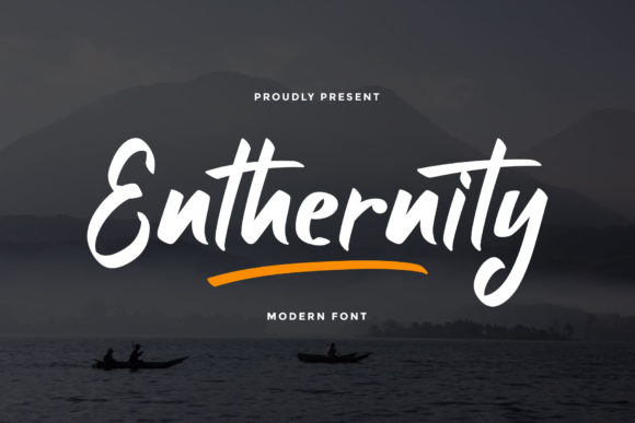 Enthernity: A Modern Display Font for Crafters and Product Designers