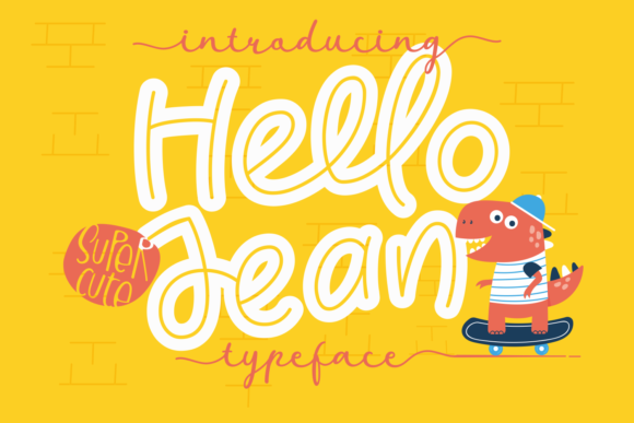 Hello Jean: A Cheerful Display Font for Crafters and Product Makers