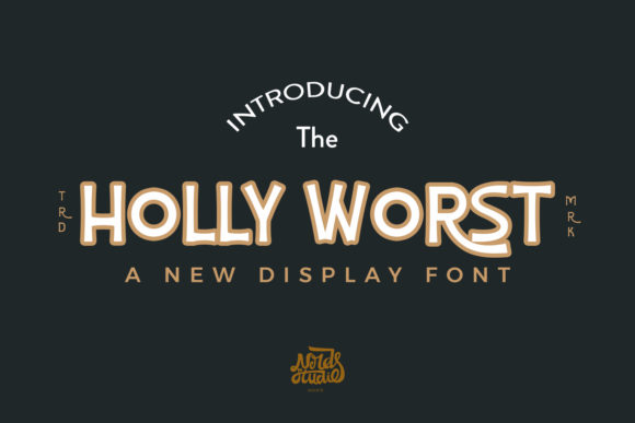 Holly Worst: A Bold Display Font for High-Impact Design