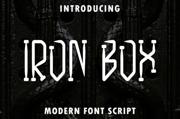 Iron Box: A Sharp Display Font for Modern Branding Projects