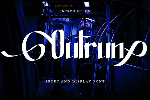 Outrun: A Dynamic Display Font for Modern Editorial Design