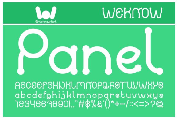 Panel: A Playful Display Font for Web Design Projects