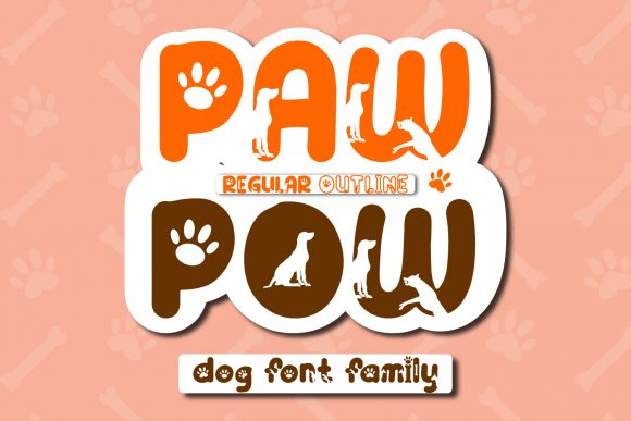 Paw Pow: A Playful Display Font for Lovable Editorial Design