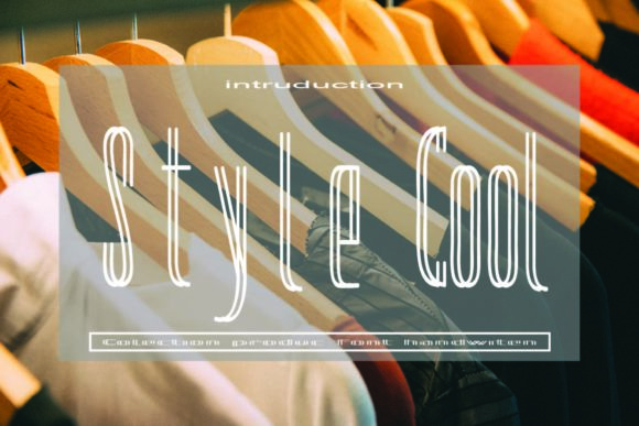 Style Cool: A Modern Display Font for Editorial Design and Digital Publishing