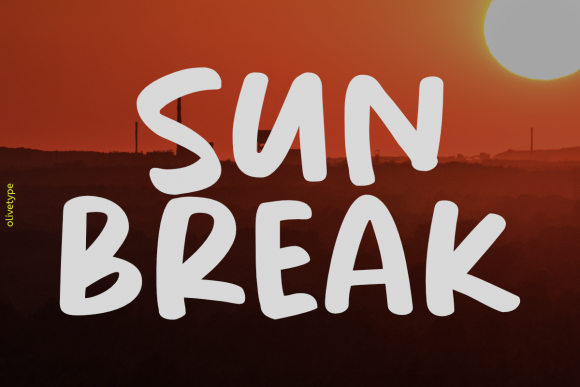 Sunbreak: A Chunky Display Font for Urban Branding Projects