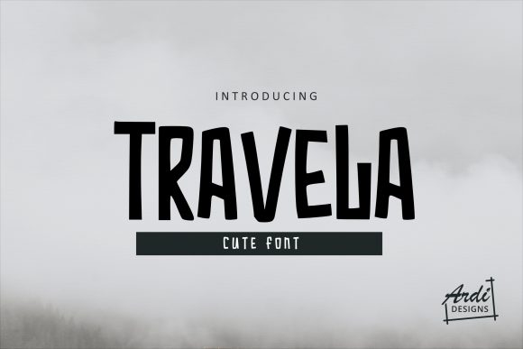 Travela: A Playful Display Font for Web Designers
