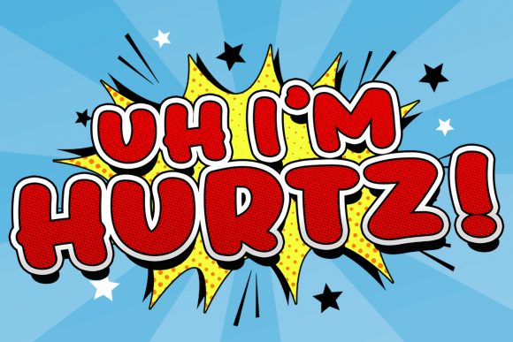 Uh, I m Hurtz: A Retro Display Font That Elevates Campaign Visuals