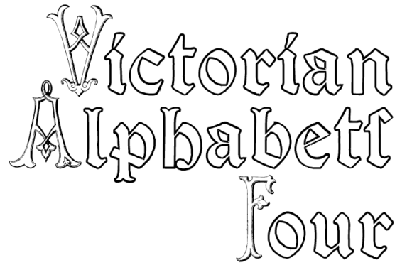 Victorian Alphabets Four: A Timeless Display Font for Crafters & Sellers