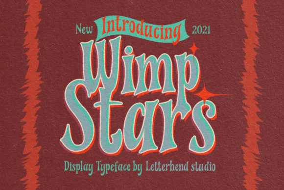 Wimp Stars: A Bold, Retro Display Font for Dynamic Branding